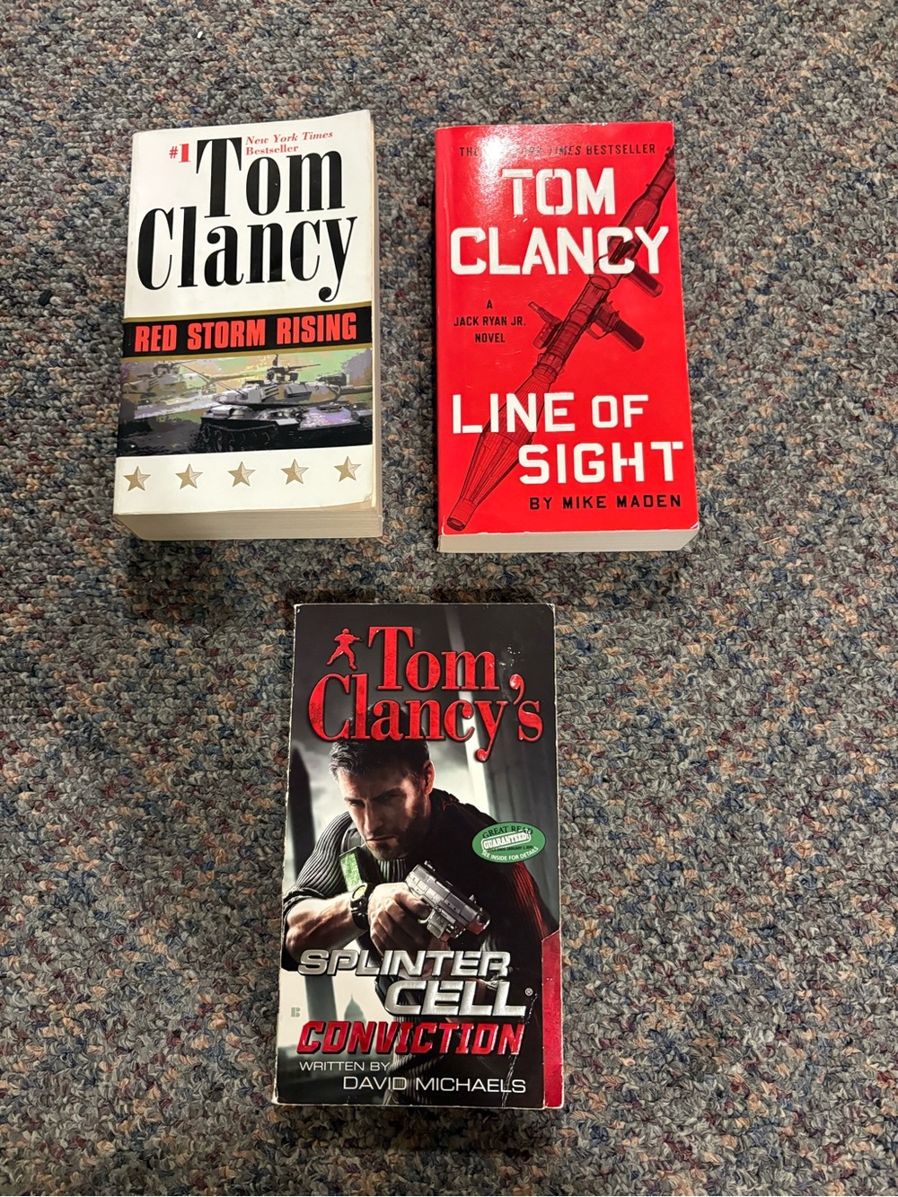 Tom Clancy Paperback Book Set